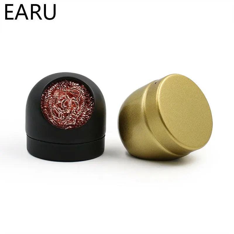 EARU- Metal Soldering Iron Tip Dross Cleaner with Stand - electrical center b2c