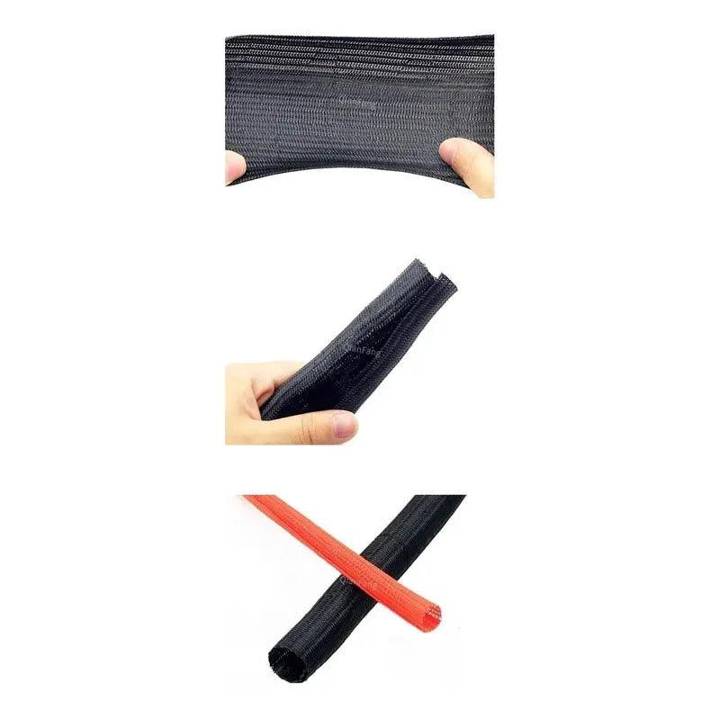 Expandable Cable Sleeve| PET Braided Wire Wrap 1M/3M/5M optional - electrical center b2c
