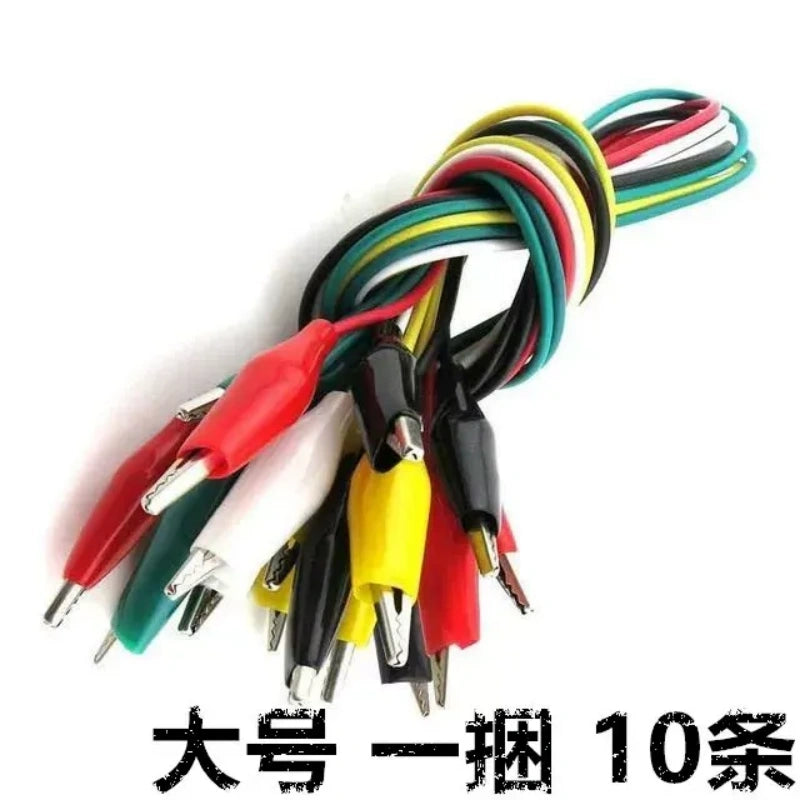 Insulated Alligator Clip Test Leads, Banana Plug to Alligator Clip Cable, Multimeter Power Test Wire, Double End Alligator Clip Jumper Wire for Electrical Testing