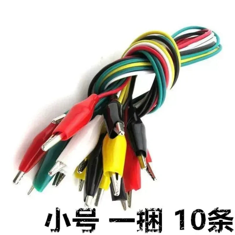 Insulated Alligator Clip Test Leads, Banana Plug to Alligator Clip Cable, Multimeter Power Test Wire, Double End Alligator Clip Jumper Wire for Electrical Testing