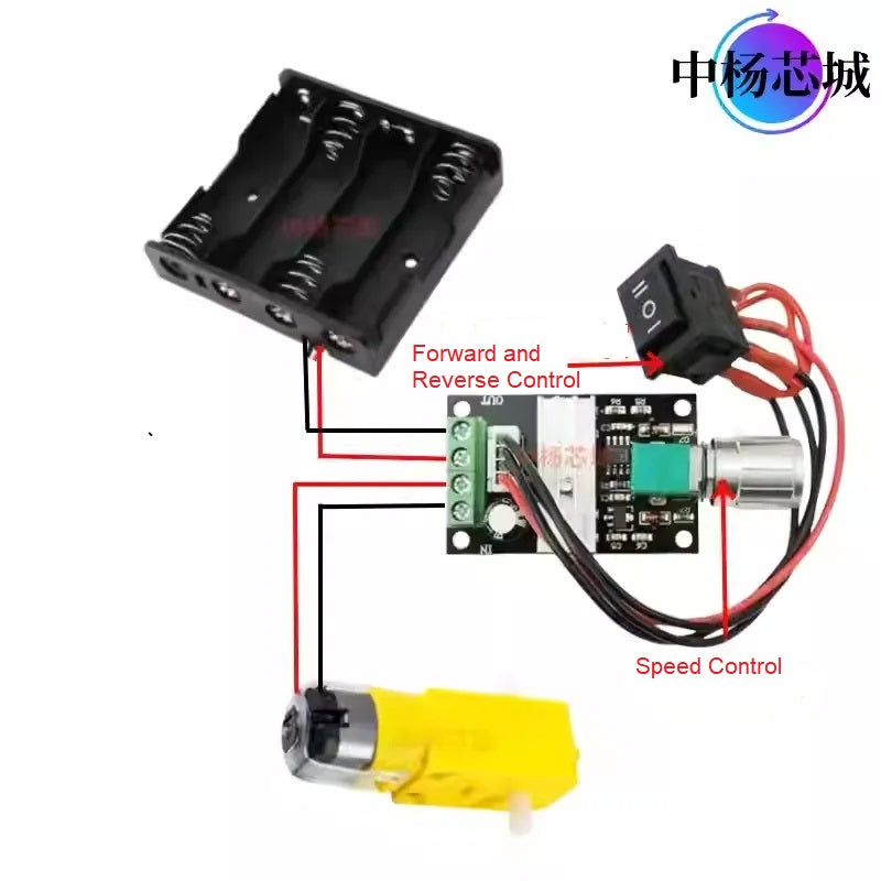 DC Gear Motor Speed Controller Kit