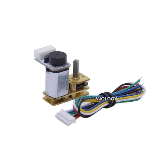 GM1024-N20 ABHL DC 12V 6V 3V Reduction Gear Motor Hall Encoder Invert Type For Robot Engine Electric Motor