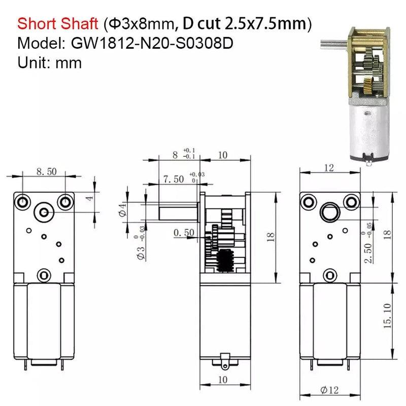 dc motor for robot