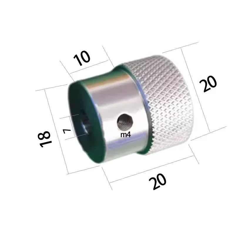 Aluminum Alloy Knurled Handwheel, Circular Rotating Disc Handle, Lathe Machine Hand Wheel, Slide Table Knob, Mechanical Manipulator Handwheel Disc Grip