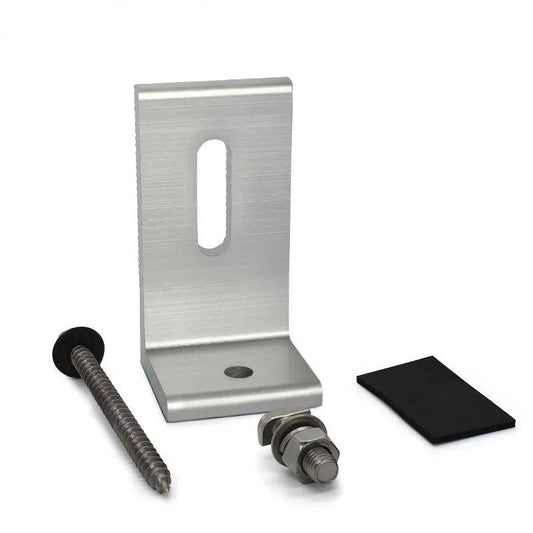 High Quality L-type  Panel Mounting Bracket Solar End Clamp 100% Aluminum Solar Clamp for Framed Module