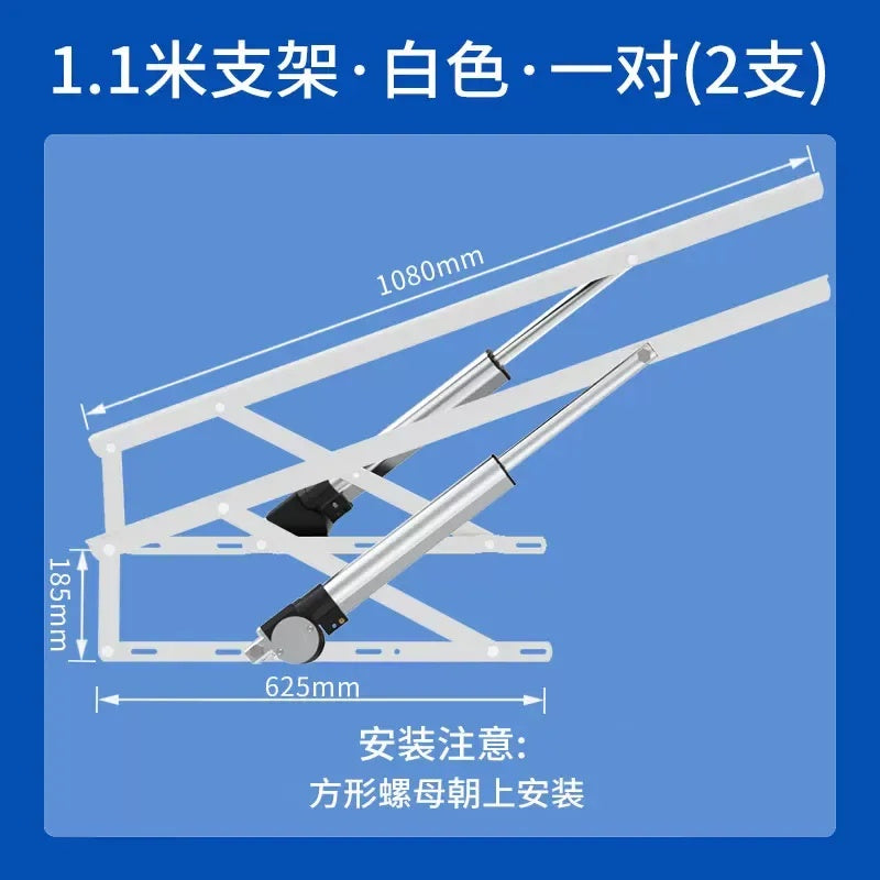 electric bed lift mechanism, motorized bed storage lifter, remote control bed lift kit, electric bed frame for storage, heavy duty bed hinge lift, smart bed lift actuator, tatami bed electric lift, ottoman motorized lift support, bed storage hydraulic lift, attic hatch electric lifter, 600KG electric bed actuator, 1.1m bed lift kit