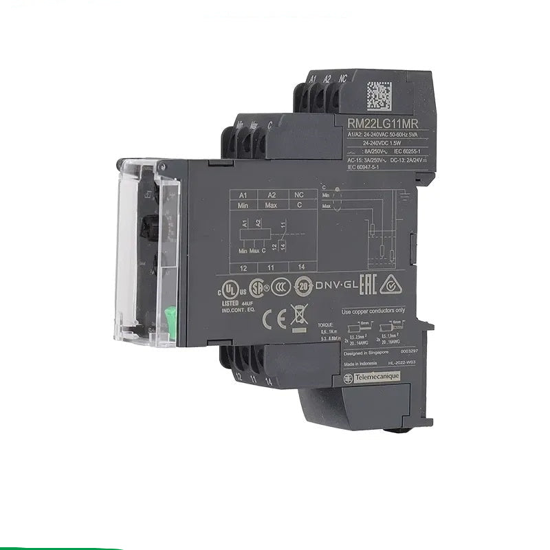 Schneider RM22 Relay, RM22LG11MR,  DIN Rail Monitoring Relay, Schneider Harmony Control Relay, Motor Protection Relay, Phase Loss Relay
