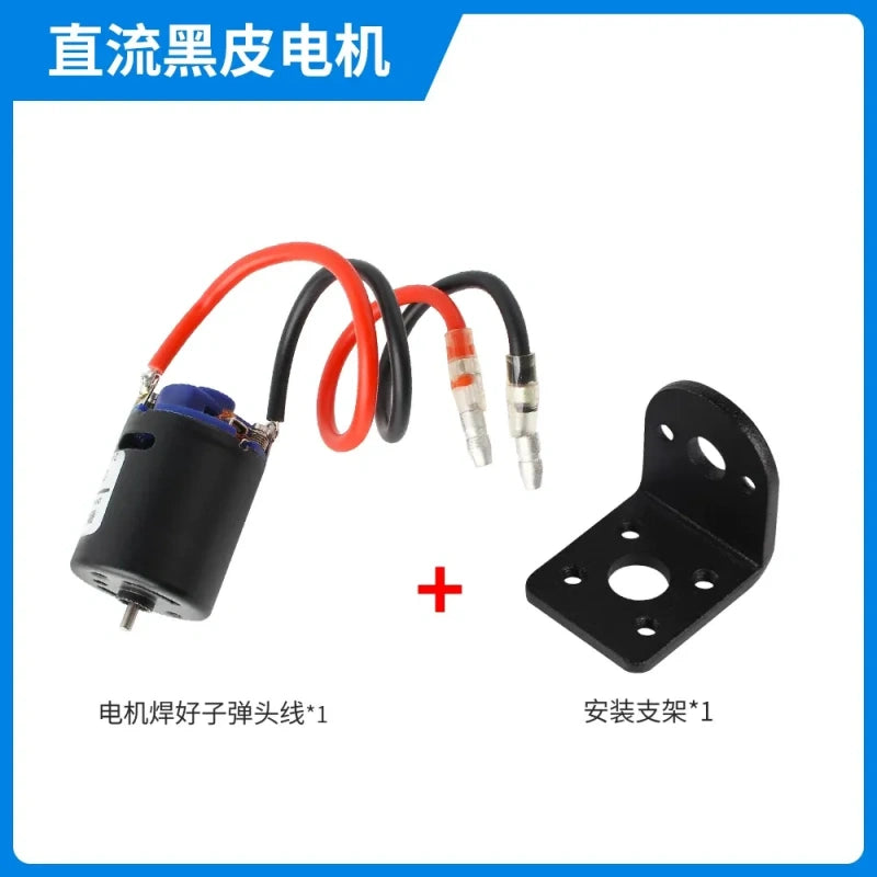 CHR-RD370, 370 dc motor, high torque 370 motor, 6v 12v brushed motor+Pre-soldered Bullet Wires+mounting bracket