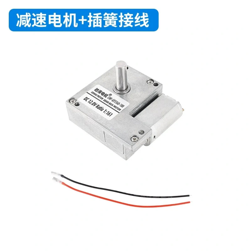 GF5560-180, self locking dc motor, worm gear motor+female terminal wire