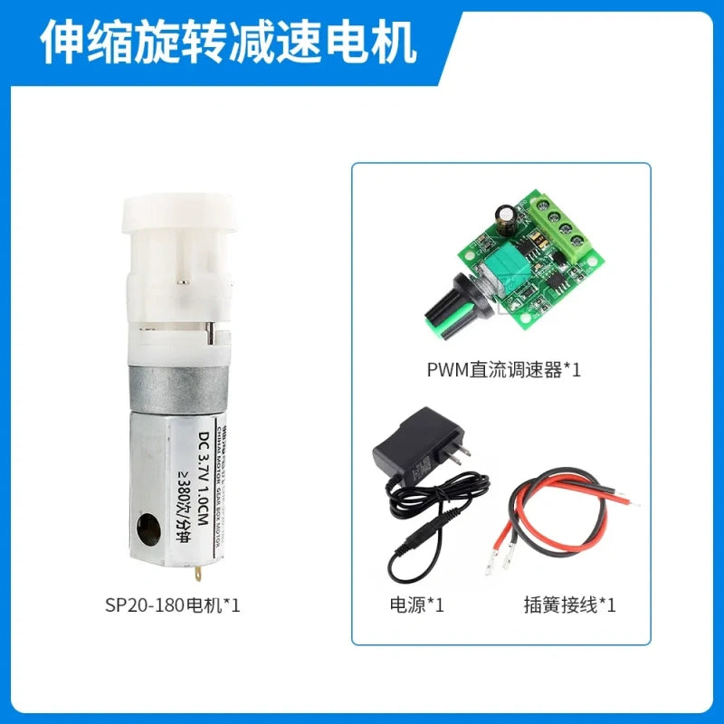 3.7v mini motor + female terminal wire +speed controller+ac/dc power adapter, 8mm stroke actuator, high speed linear motor, 