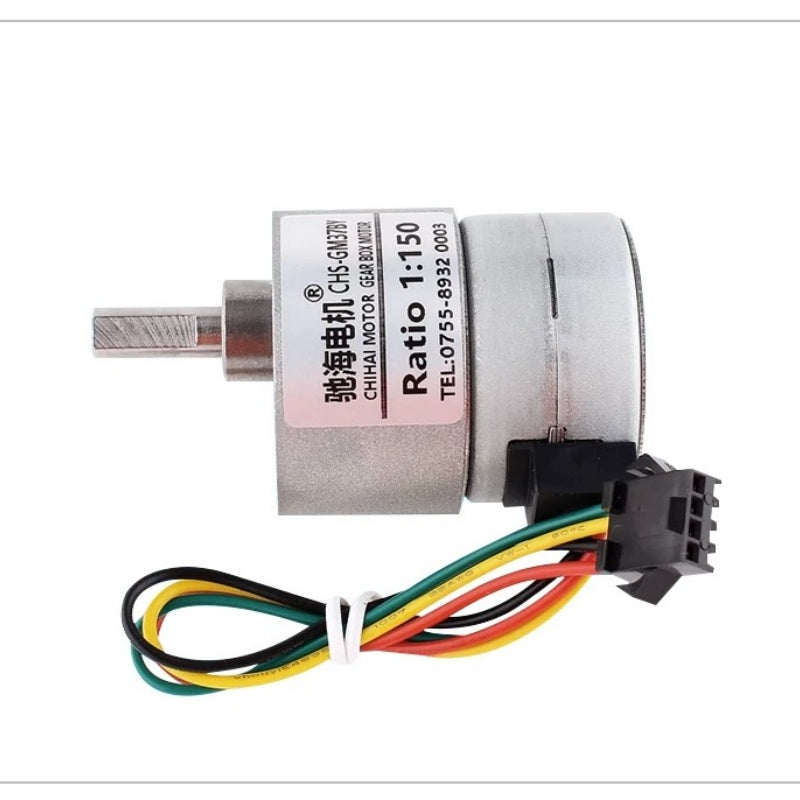 brushless stepper motor, CHS-GM37BY, 2-phase 4-wire stepper motor, dc stepper gear motor, 12v stepper motor, high torque stepper motor, low speed stepper motor, stepper motor with bracket, stepper motor with driver, 24v stepper motor, robotics stepper motor, automation stepper motor, compact stepper motor, bipolar stepper motor
