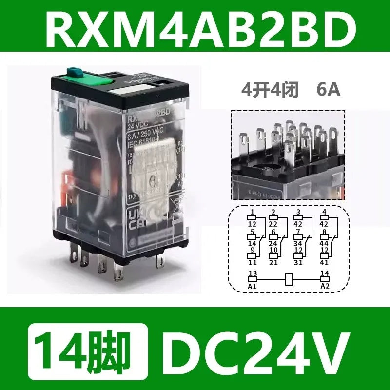 5Pcs/Lot Schneider RXM Miniature Plug-in Relay