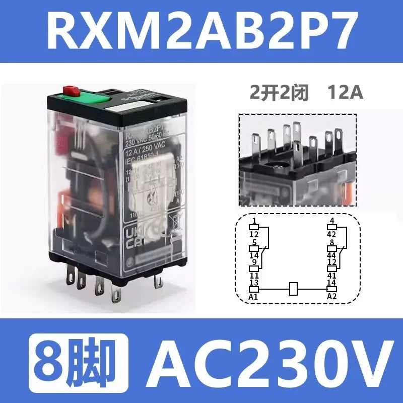 5Pcs/Lot Schneider RXM Miniature Plug-in Relay