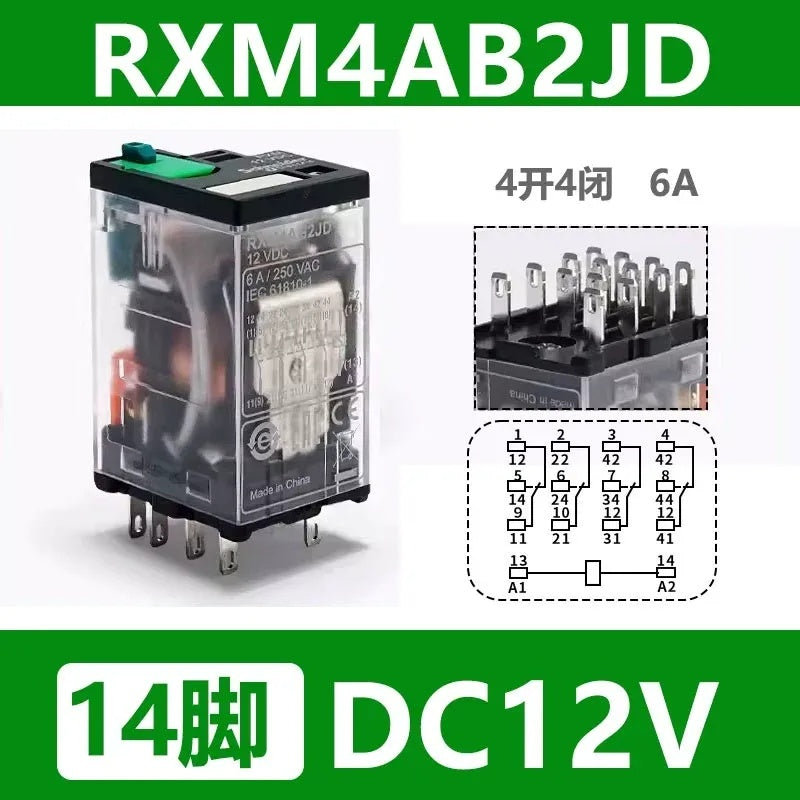 5Pcs/Lot Schneider RXM Miniature Plug-in Relay