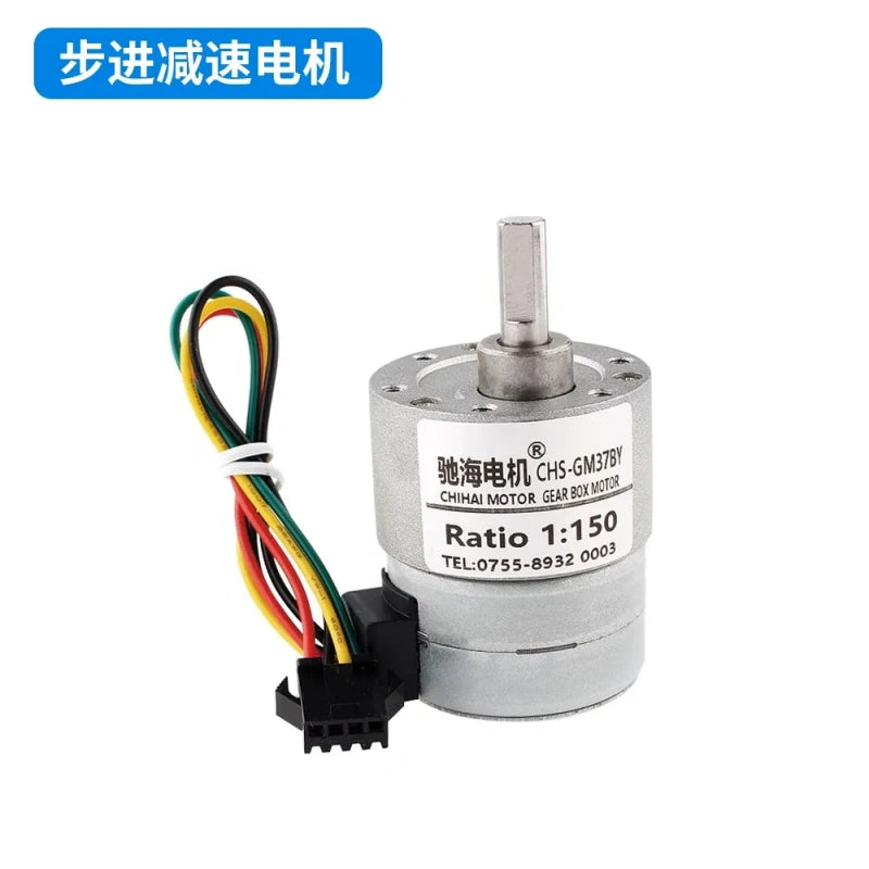 brushless stepper motor, CHS-GM37BY, 2-phase 4-wire stepper motor, dc stepper gear motor, 12v stepper motor, high torque stepper motor, low speed stepper motor, stepper motor with bracket, stepper motor with driver, 24v stepper motor, robotics stepper motor, automation stepper motor, compact stepper motor, bipolar stepper motor