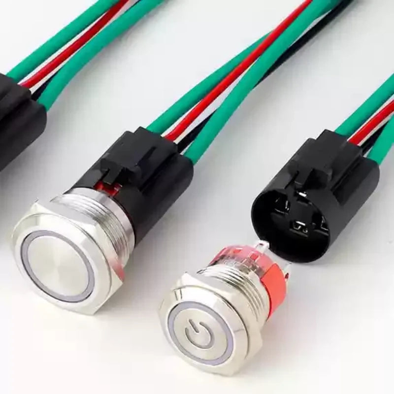 IP67 waterproof button, high power start switch, 16mm metal button, 19mm push button, 22mm led button, 25mm waterproof switch