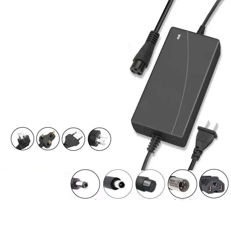 42V 2A charger, 36V hoverboard charger, balance scooter charger, lithium battery charger, electric scooter charger, hoverboard power adapter, 42V 2A power supply, XLR connector charger, aviation plug charger, DC5.5mm charger, US plug hoverboard charger, EU plug balance scooter charger, overcharge protection charger, LED indicator scooter charger