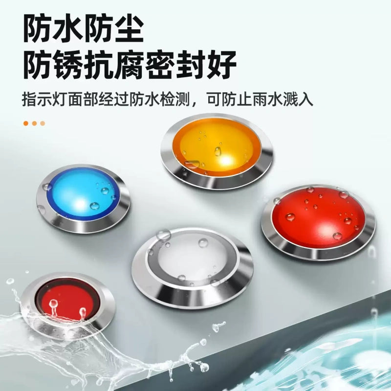 screw terminal led indicator, screw foot metal signal light, 12mm led pilot lamp, 16mm waterproof indicator, 19mm metal signal light, 22mm power indicator, 25mm led lamp, ip65 waterproof led light, flat head indicator, ball head metal light, dual color led indicator, tri color signal lamp, h59 brass indicator, industrial control lamp, machinery panel light