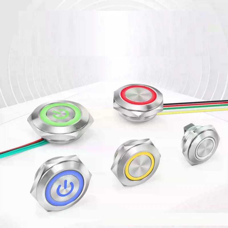 momentary self-reset button
latching self-lock button
NO/NC metal push button
tactile point push button
heavy duty push button