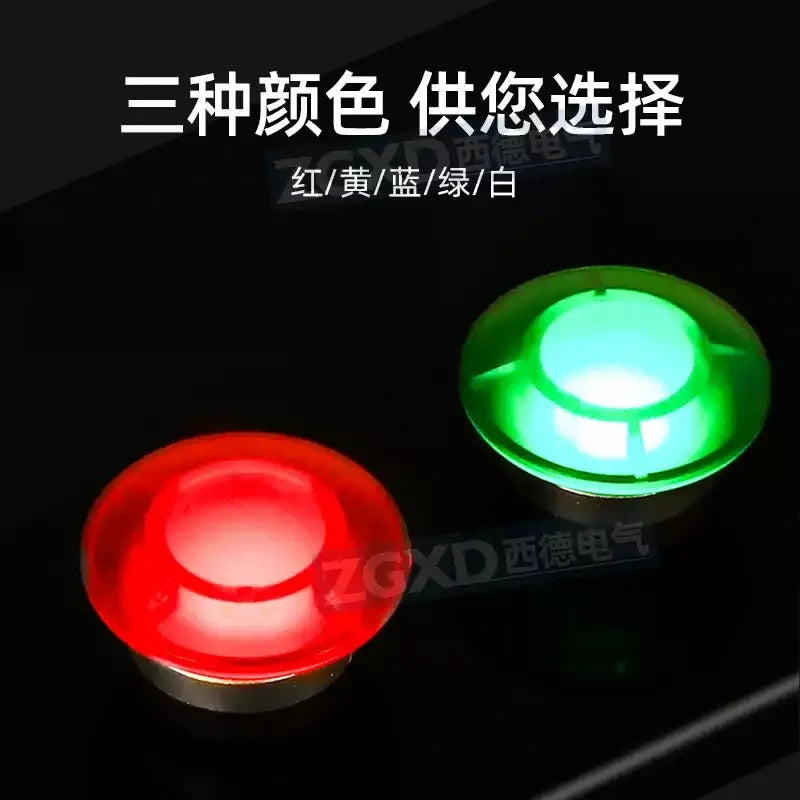 LA38-11MD Mushroom Button, 22mm Illuminated Push Button, Momentary/Latching Switch, 1NO1NC/2NO Contact, 24V/220V LED Button, Industrial Start Stop Button, Silver Alloy Contact, High Visibility Control Button, Machine Control Switch, Control Panel LED Button, Jog Control Push Button, CCC CE Certified Button