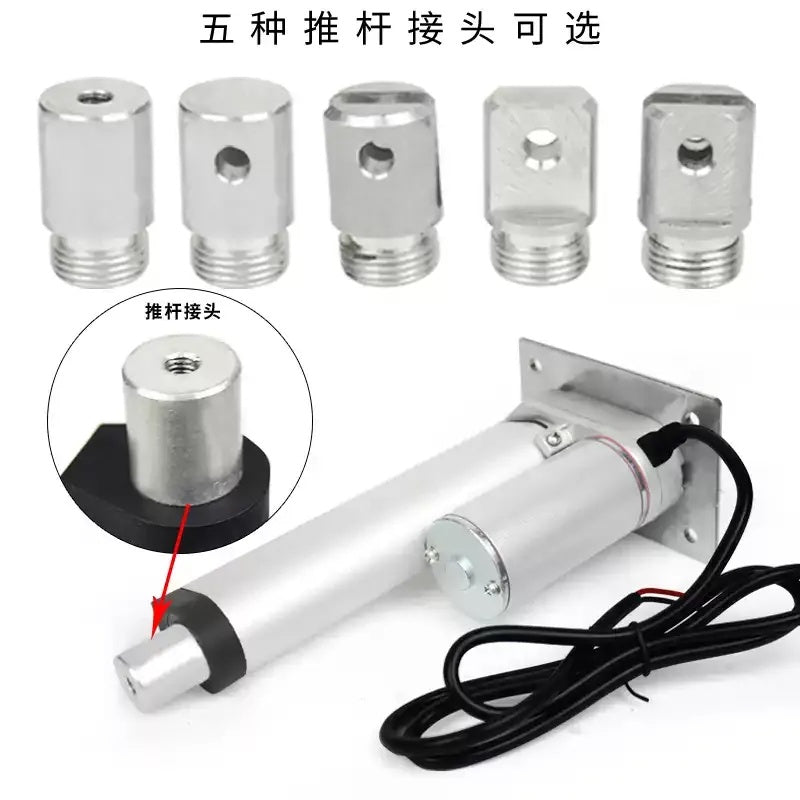 linear actuator end fitting, actuator connector cap, silver actuator end cap, actuator mounting fitting round, actuator end flat, actuator connector u-slot, actuator fitting, actuator threaded end cap