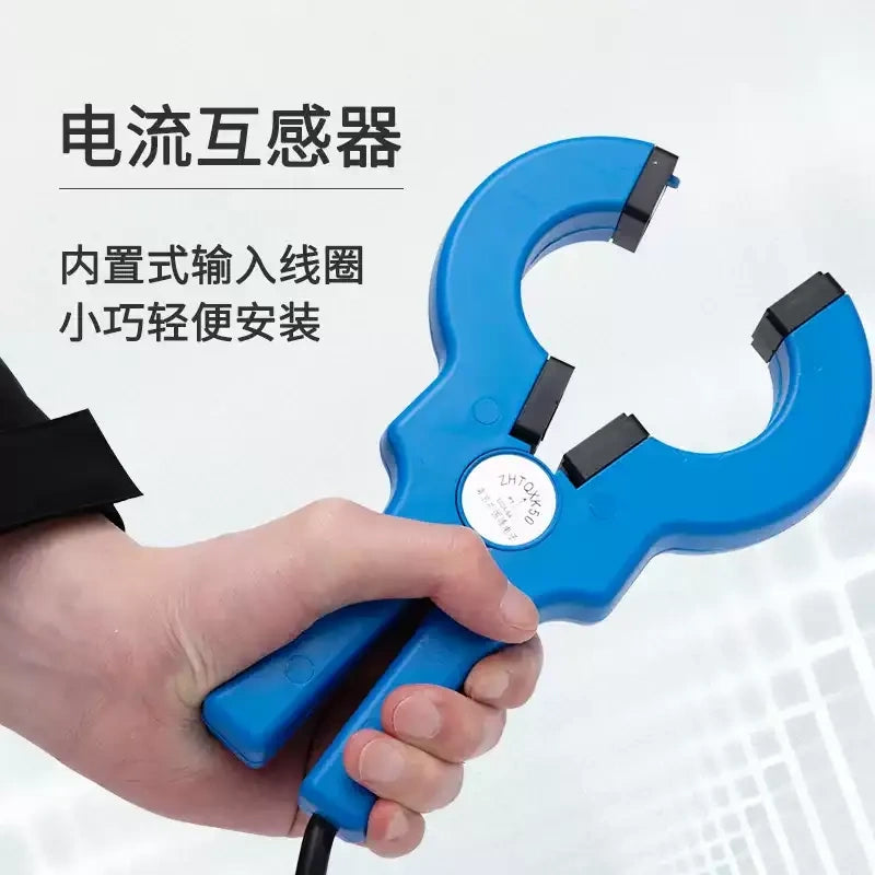 split core current transformer, clamp on current sensor, ZHTQXK50, 50/5~1000/5 ct, 0.5% accuracy current transformer, openable current transformer, industrial power monitoring sensor, ac current clamp transformer, 400hz current sensor, non-intrusive current transformer