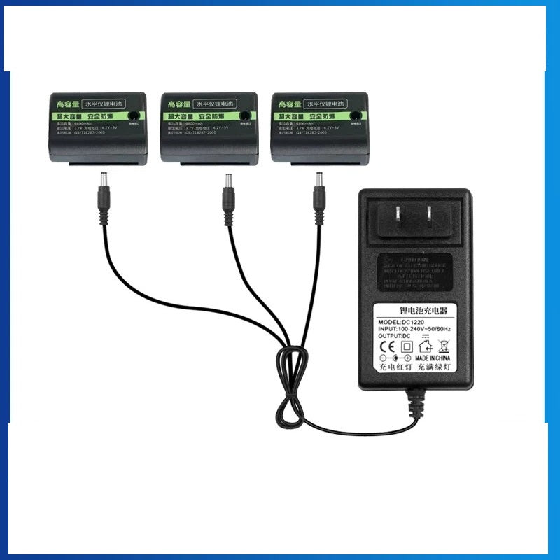 laser level charger, 5V power adapter, green laser level charger, infrared line laser charger, lithium battery charger, DC 5.5mm power supply, universal laser level adapter, overcharge protected charger