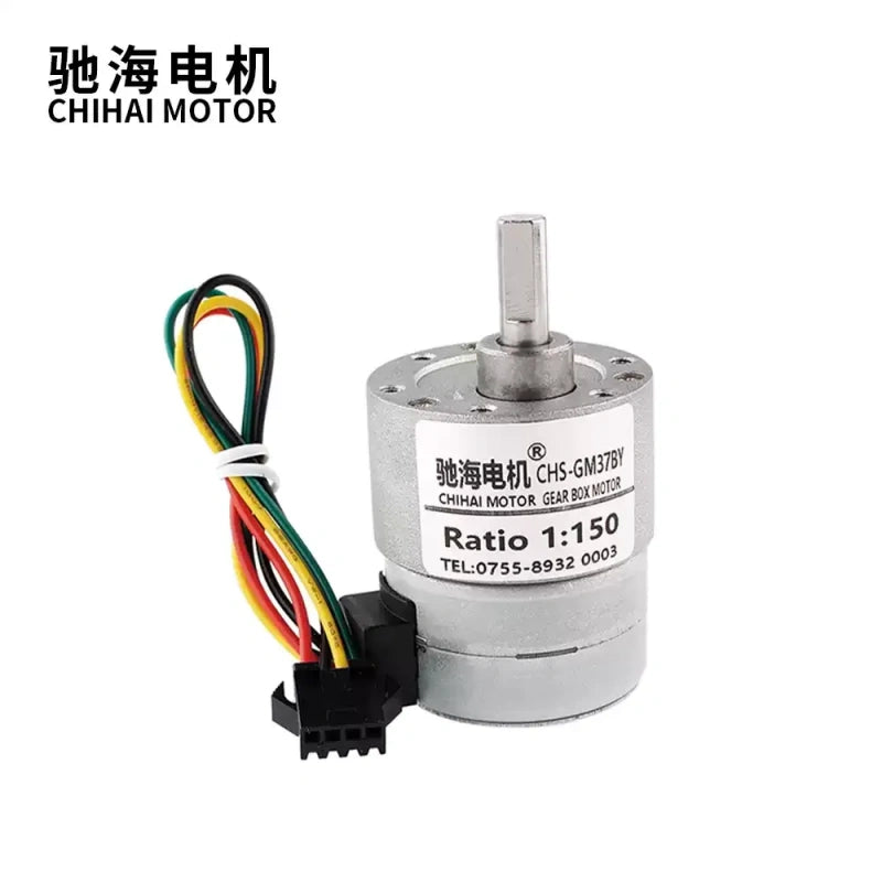 brushless stepper motor, CHS-GM37BY, 2-phase 4-wire stepper motor, dc stepper gear motor, 12v stepper motor, high torque stepper motor, low speed stepper motor, stepper motor with bracket, stepper motor with driver, 24v stepper motor, robotics stepper motor, automation stepper motor, compact stepper motor, bipolar stepper motor