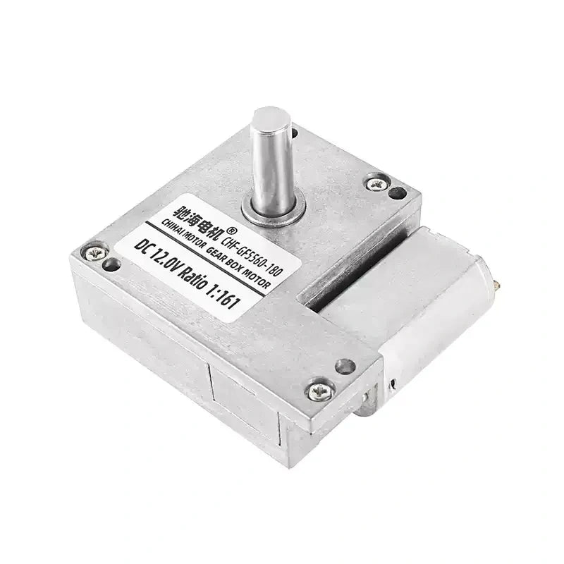 GF5560-180, self locking dc motor, worm gear motor, 6v 12v 24v gear motor, high torque reduction motor, permanent magnet dc motor, low speed self-locking motor, smart home motor, automation robot motor