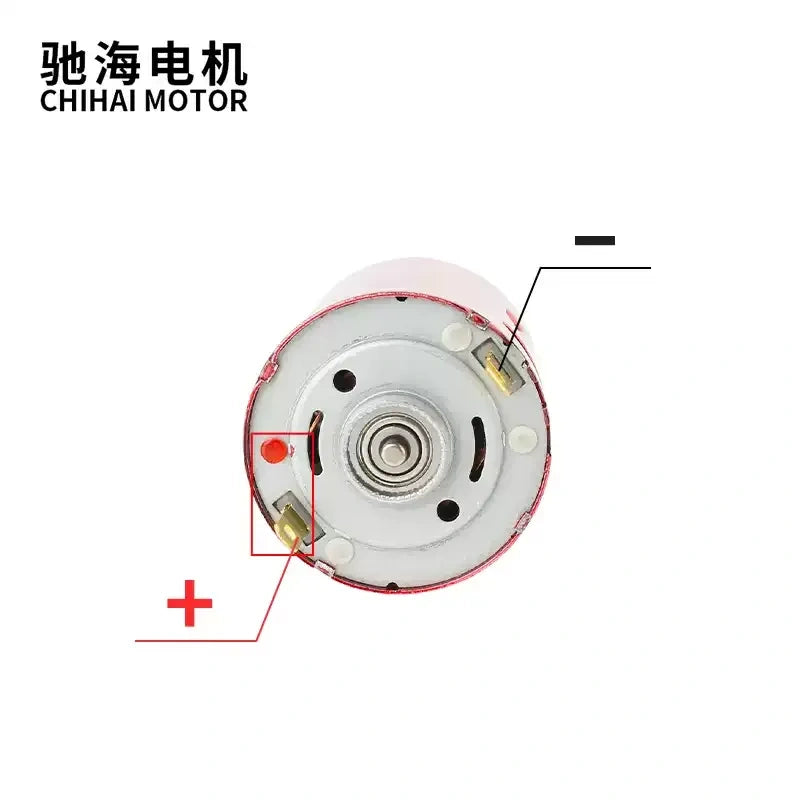 high speed dc motor, high torque dc motor, chihai motor, chr-rs380d, 380d motor, 7.4v dc motor, 11.1v dc motor, 53000 rpm motor, rc motor, motor for diy projects, permanent magnet dc motor, dual ball bearing motor, 2.3mm shaft motor, motor with gear, small dc motor, mini dc motor, hobby motor, robotics motor, high rpm motor