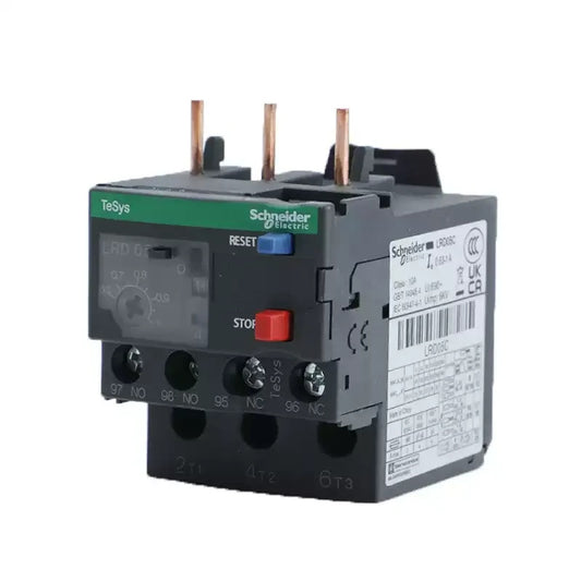 Schneider thermal overload relay, LRD relay, LRD01C, LRD02C, LRD03C, LRD05C, LRD06C, LRD07C, LRD08C, LRD10C, LRD12C, LRD14C, LRD16C, LRD21C, LRD22C, LRD32C, LRD35C, LRD3353C, LRD3355C, LRD3357C, LRD3359C, LRD3361C, LRD3363C, LRD3365C, motor overload protection relay, 3-pole thermal relay, Schneider motor protection relay, for LC1D contactor, 0.1A-80A thermal relay, 690V overload relay, industrial thermal relay