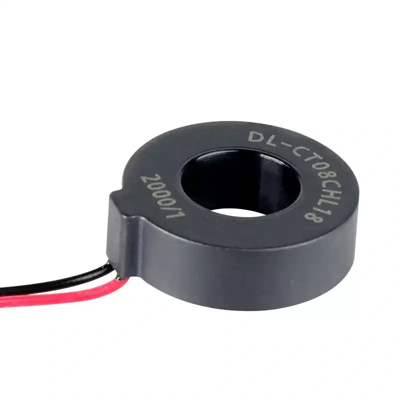 mini current transformer, through core CT, lead type current transformer, DL-CT08,  2000:1 current transformer, 0.2 class precision CT