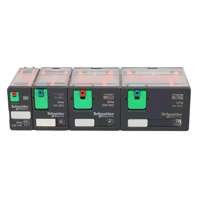 Schneider RPM Relay, RPM12BD, RPM22P7, RPM32BD, RPM42P7, RPZF1 Socket, RPZF2 Socket, RPZF3 Socket, RPZF4 Socket, 15A Power Relay, 1NO1NC Relay, 2NO2NC Relay, 3NO3NC Relay, 4NO4NC Relay, DC24V Relay, AC230V Relay, Industrial Control Relay, Plug-in Relay, Schneider Power Relay, Relay with Test Button