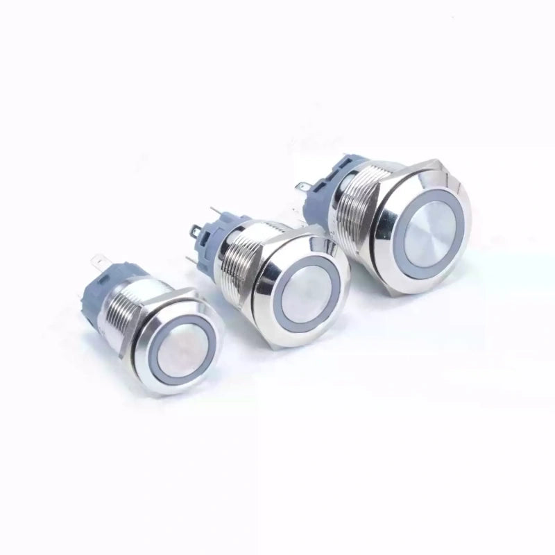 16/19/22mm Dual‑Color / Tri‑Color LED Metal Push Button Switch