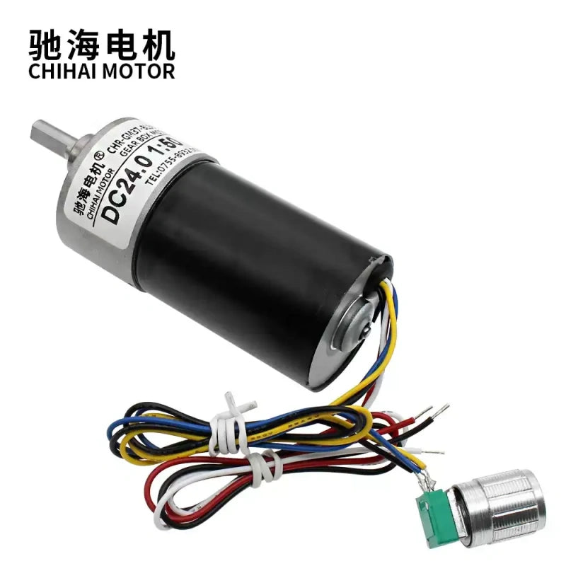 brushless dc gear motor, chr-gm37-bl3650, 37mm dc motor, 12v brushless motor, 24v brushless motor, pwm speed control motor, reversible dc motor, high torque gear motor, low speed brushless motor, motor with mounting bracket, electric curtain motor, automation motor, robotics motor, industrial dc motor