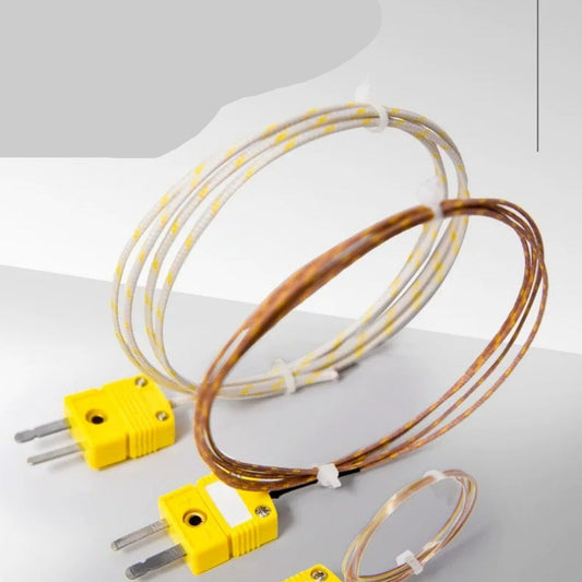 thermocouple wire, K type thermocouple, TT-K-30, TT-K-36, SMPW-K-M, thermocouple cable, temperature sensor wire, PTFE thermocouple wire, Neoflon thermocouple, yellow thermocouple plug, K-type temperature probe wire, ANSI thermocouple, thermal measuring cable