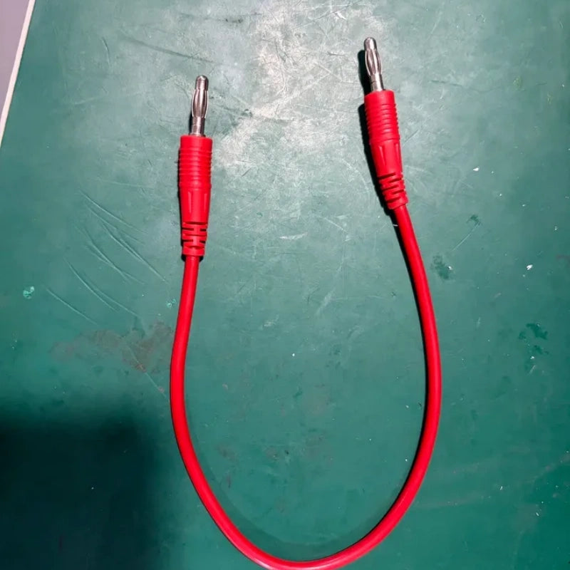 4mm Banana Plug Test Lead, Molded Double End Banana Cable Lantern Type Connector Red/Green/Yellow/Black/Blue