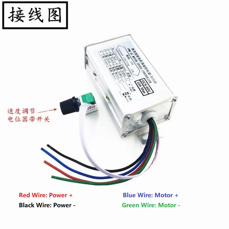 PWM DC Brushed Motor Speed Controller 9V-60V 10A/20A/30A