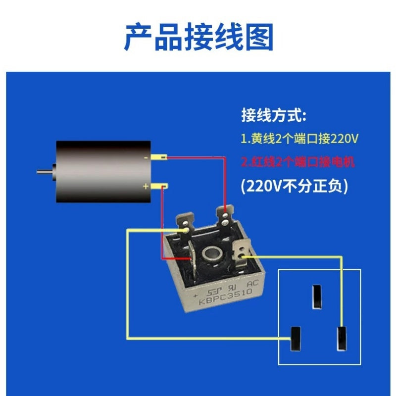 100W motor+220V AC‑DC Motor rectifier