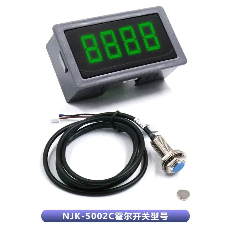XD Digital Tachometer with Hall Sensor, DC Motor Speed Meter, Digital Display RPM Gauge for Motor