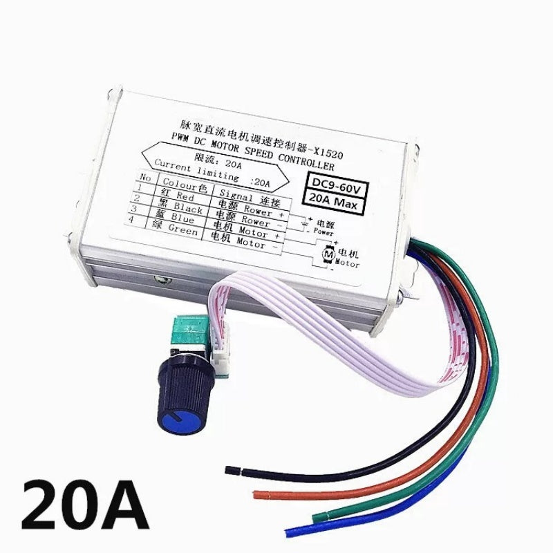 PWM DC Brushed Motor Speed Controller 9V-60V 10A/20A/30A