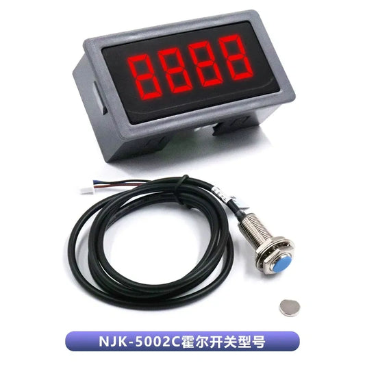XD Digital Tachometer with Hall Sensor, DC Motor Speed Meter, Digital Display RPM Gauge for Motor