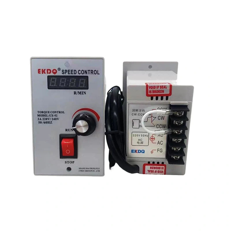 UX‑52 speed controller,US‑52 motor regulator,220v ac motor speed controller,precision gear motor speed control,5‑wire geared motor driver,ac220v us52 speed governor,soft‑start motor controller