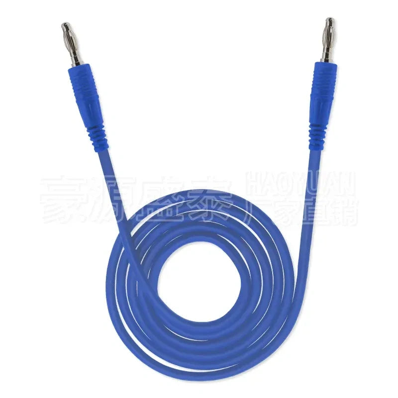 4mm Banana Plug Test Lead, Molded Double End Banana Cable Lantern Type Connector Red/Green/Yellow/Black/Blue