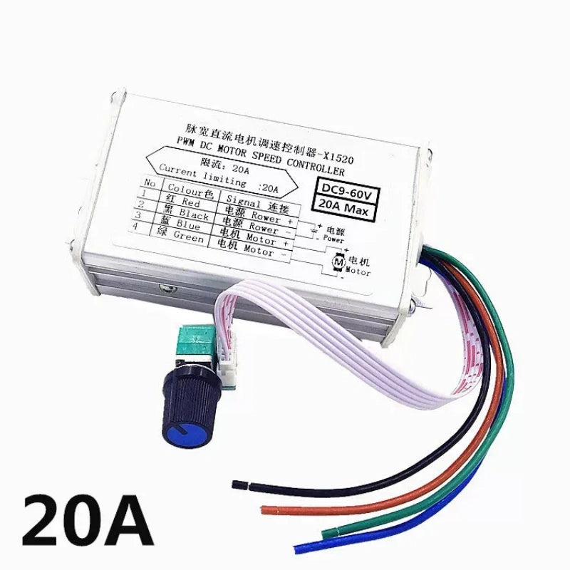 PWM DC Brushed Motor Speed Controller 9V-60V 10A/20A/30A