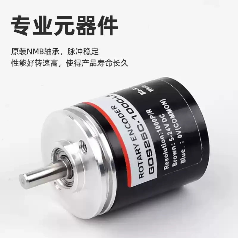 GOS38B Series Incremental Optical Rotary Encoder 10~5000P/R C3/E3/F3/L6/A6