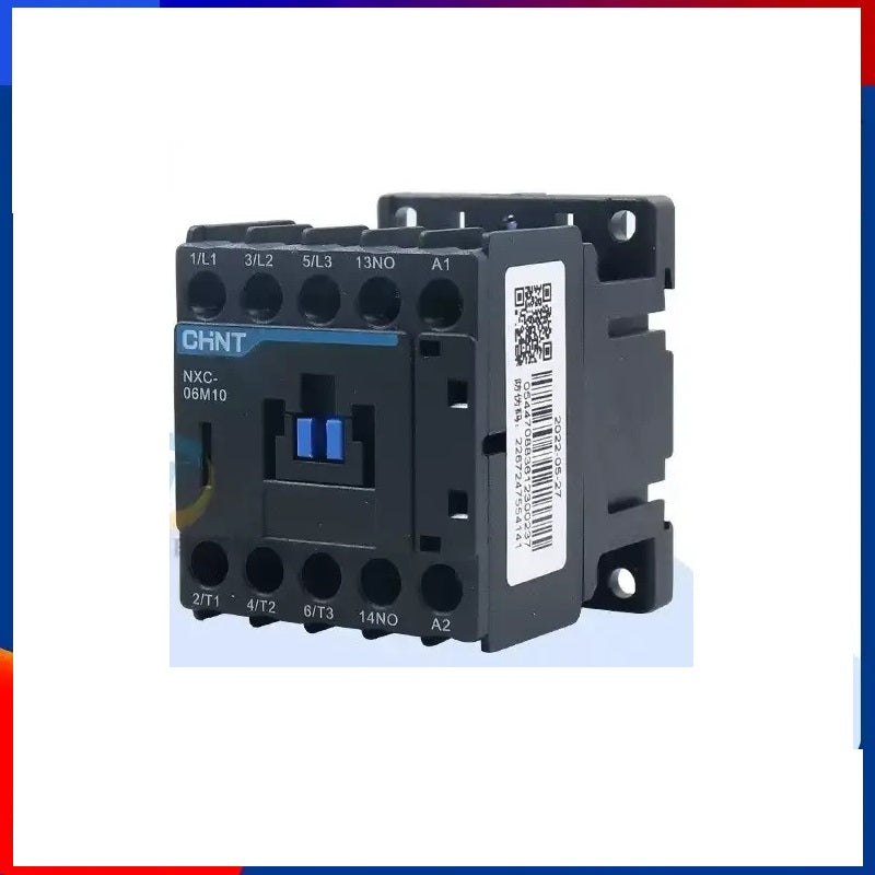 chint nxc-m mini contactor,nxc06m nxc09m,small ac magnetic contactor,original chint,6a 9a contactor,1no 1nc auxiliary,220v 380v coil,din rail mini contactor,solenoid control contactor,small motor switch,compact cabinet electrical parts,plc auxiliary control component