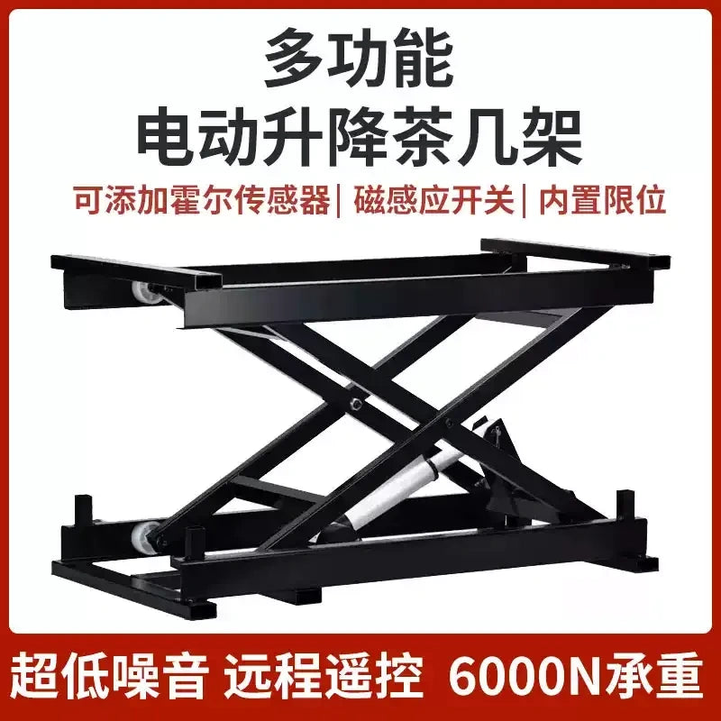 Multi-Function Electric Scissor Lift Frame, Remote Control Automatic Lifting Bracket for Coffee Table, Lab Workbench, Medical Table, Pickup Truck & Drone Equipment