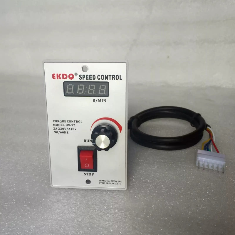 UX‑52 speed controller,US‑52 motor regulator,220v ac motor speed controller,precision gear motor speed control,5‑wire geared motor driver,ac220v us52 speed governor,soft‑start motor controller