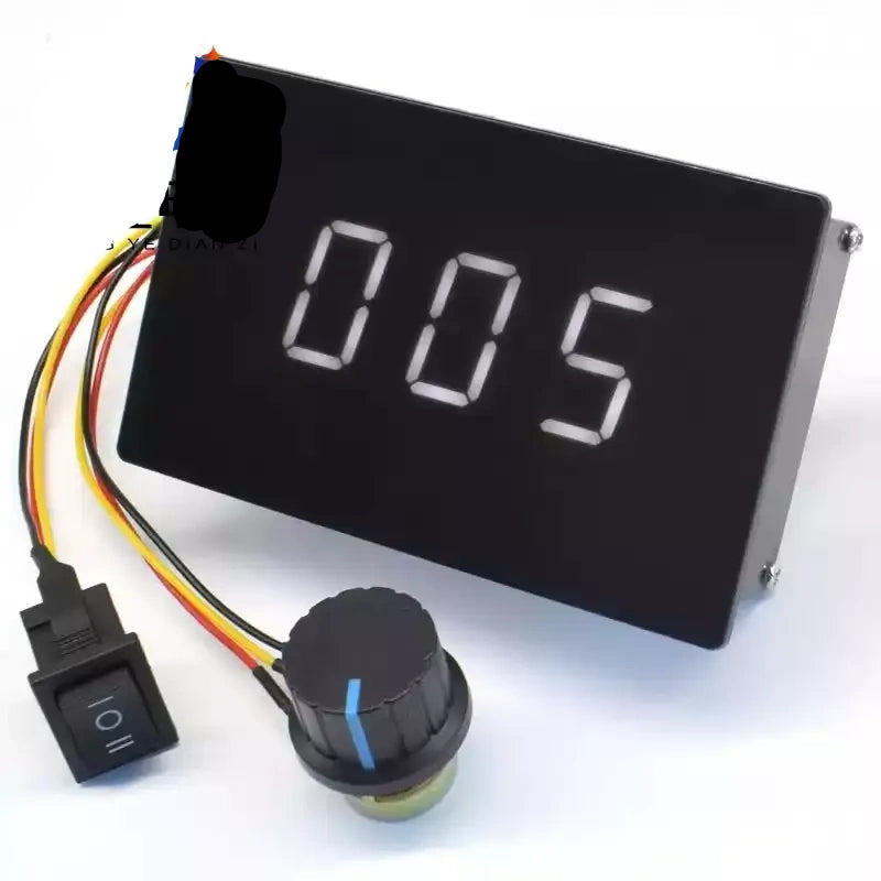 dc motor speed controller,forward reverse motor governor,6-60v pwm speed regulator,20a brushed motor controller,digital percentage speed display,panel mount dc motor driver,E8-33S,qudai speed controller,12v 24v 36v 48v 60v motor speed control,dc motor reversing switch,potentiometer speed controller